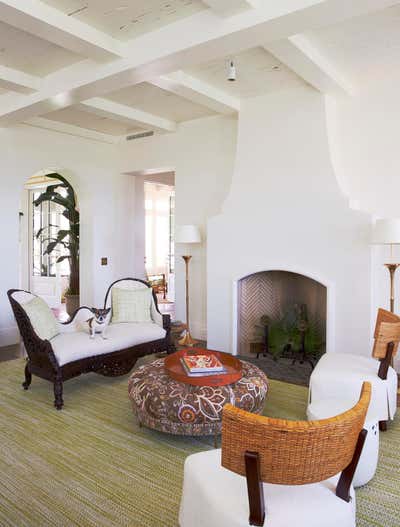  Beach Style Living Room. Palm Beach Home by Tom Scheerer Inc..