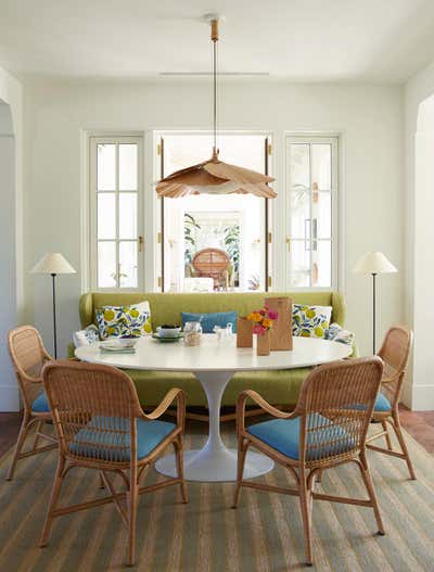  Beach Style Beach House Dining Room. Palm Beach Home by Tom Scheerer Inc..