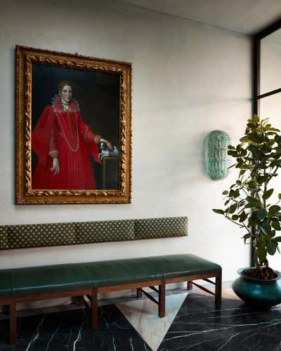  Eclectic Entry and Hall. Trousdale Estate  by Studio Shamshiri.
