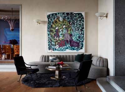  Eclectic Living Room. Trousdale Estate  by Studio Shamshiri.