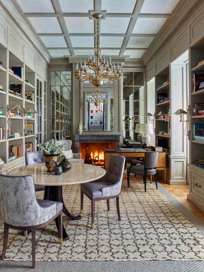 Contemporary Office and Study. New York Residence  by S.R. Gambrel.