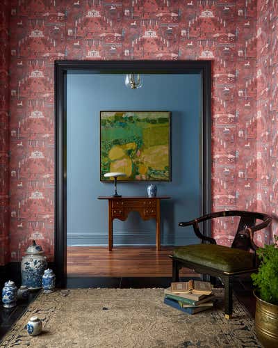  French Entry and Hall. Buena Ave by Susannah Holmberg Studios.