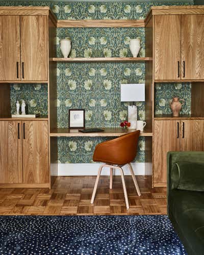  Mid-Century Modern Arts and Crafts Apartment Office and Study. LES Writer's Nest by Gia Sharp Design LLC.