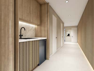  Minimalist Modern Healthcare Entry and Hall. JB office  by Rocha Design Studio.