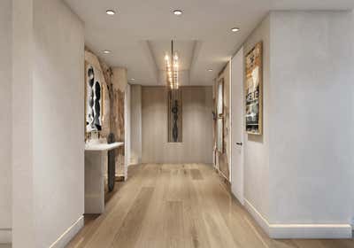  Modern Minimalist Bachelor Pad Entry and Hall. Wilshire House  by Rocha Design Studio.
