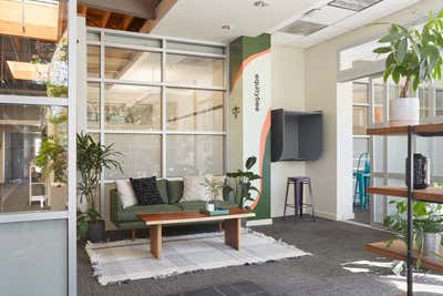  Mid-Century Modern Modern Office Lobby and Reception. EquityBee by Ruskin Design.