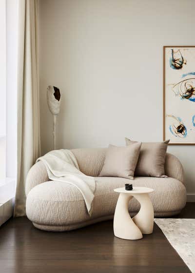 Contemporary Apartment Bedroom. Tribeca Contemporary by Jessica Gersten Interiors.