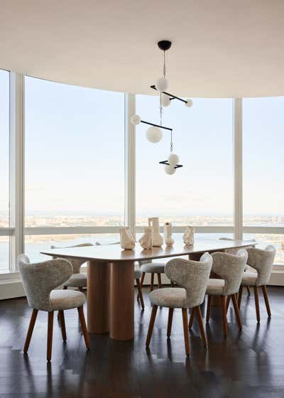  Contemporary Apartment Dining Room. Tribeca Contemporary by Jessica Gersten Interiors.