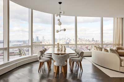  Contemporary Apartment Dining Room. Tribeca Contemporary by Jessica Gersten Interiors.