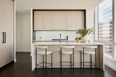 Contemporary Apartment Kitchen. Tribeca Contemporary by Jessica Gersten Interiors.