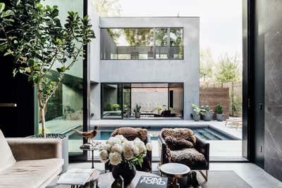  Modern Organic Bachelor Pad Living Room. Tree House - SLC by Cityhome Collective.