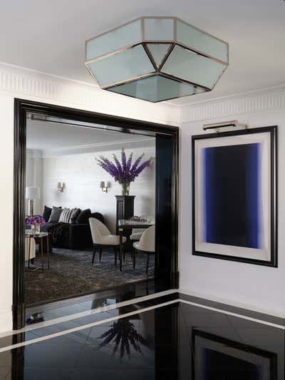  Traditional Apartment Entry and Hall. 5th Avenue Residence by BHDM Design.