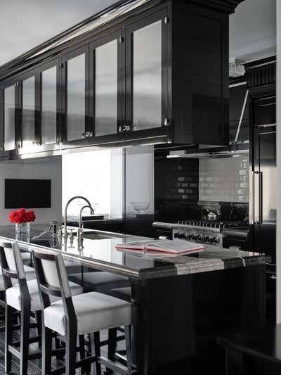  Transitional Art Deco Apartment Kitchen. 5th Avenue Residence by BHDM Design.