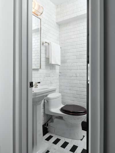  Art Deco Apartment Bathroom. 5th Avenue Residence by BHDM Design.