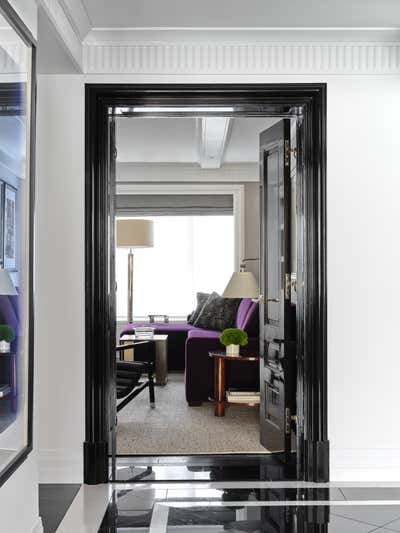  Traditional Art Deco Apartment Entry and Hall. 5th Avenue Residence by BHDM Design.