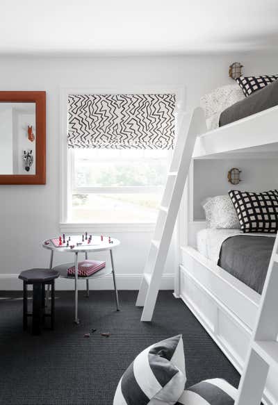 English Country Family Home Children's Room. Orient, Long Island Residence by BHDM Design.