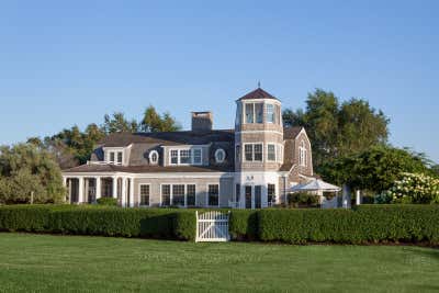  English Country Cottage Exterior. Orient, Long Island Residence by BHDM Design.