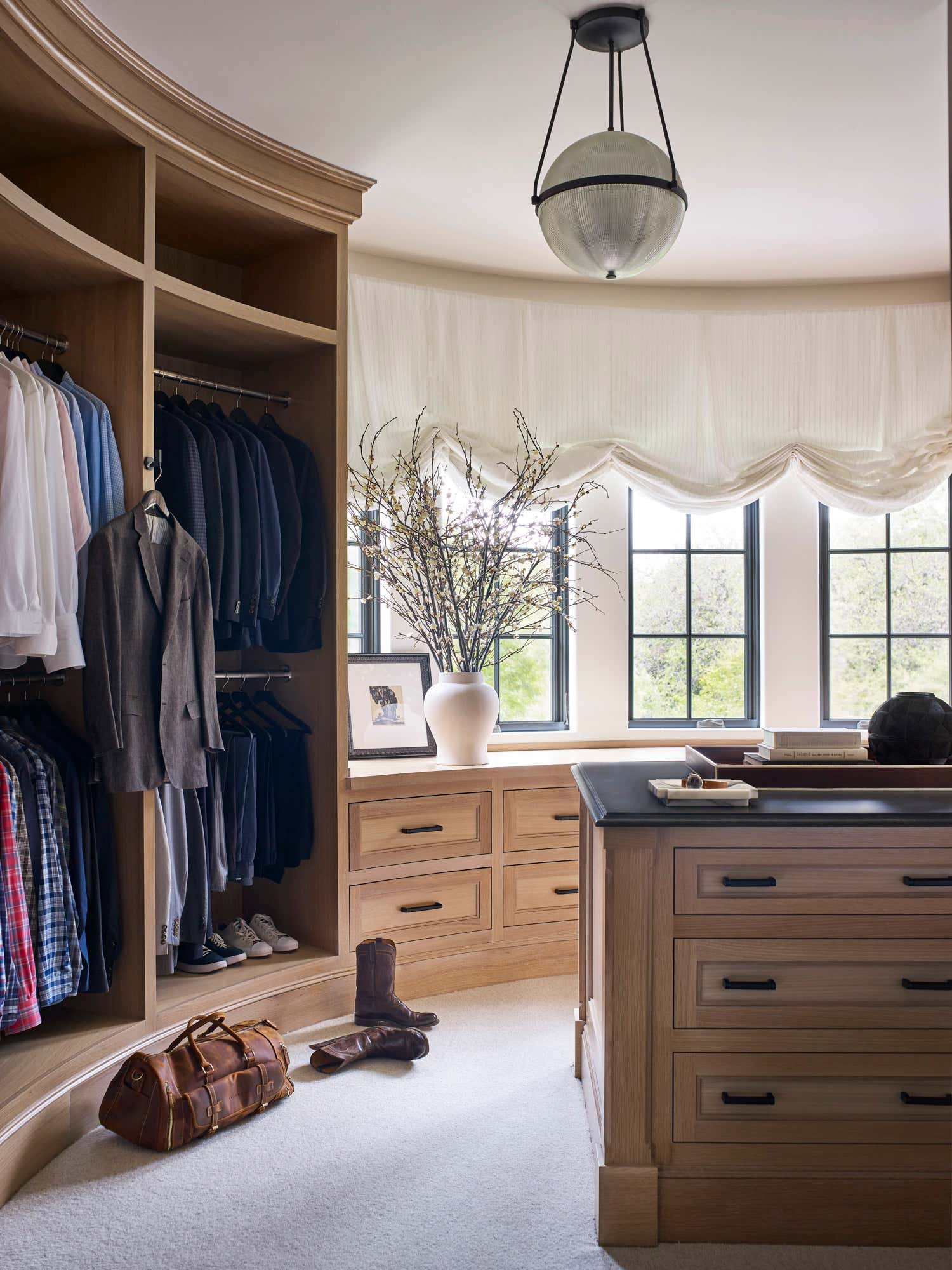 Traditional Storage Room and Closet
