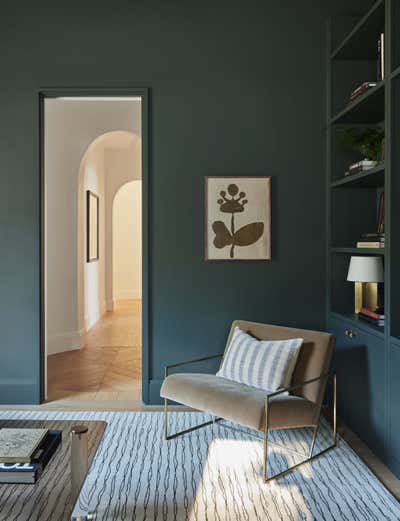  Transitional Family Home Office and Study. CORTONA COVE by Studio Gild.