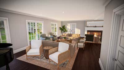  Beach Style Living Room. Quogue Estate by Sam Tannehill Interiors.
