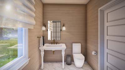  Coastal Bathroom. Quogue Estate by Sam Tannehill Interiors.