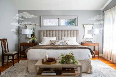 Transitional Family Home Bedroom. Howes by Lindsay Pennington Inc..