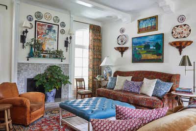  Bohemian English Country Living Room. Seattle by Lindsay Pennington Inc..