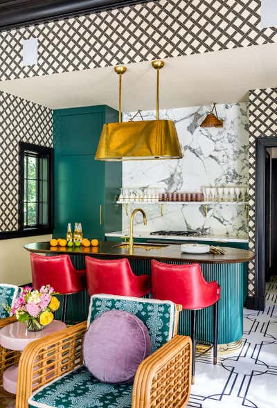  Beach Style Maximalist Kitchen. A Little Slice of Heaven! by Charlotte Lucas Design.