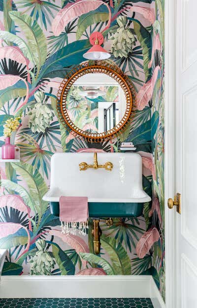  Beach Style Tropical Family Home Bathroom. A Little Slice of Heaven! by Charlotte Lucas Design.