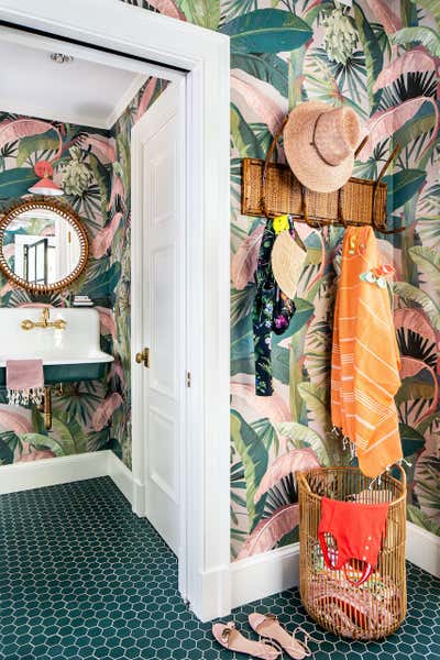  Tropical Bathroom. A Little Slice of Heaven! by Charlotte Lucas Design.