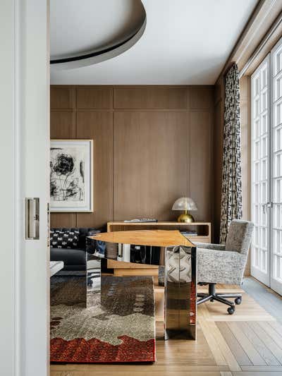  Eclectic Apartment Office and Study. Knightsbridge by Malyev Schafer Ltd.