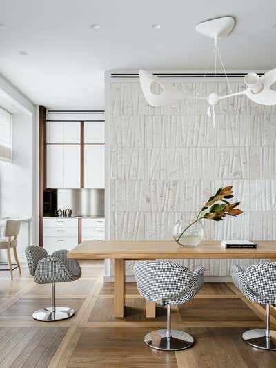  Eclectic Transitional Dining Room. Knightsbridge by Malyev Schafer Ltd.