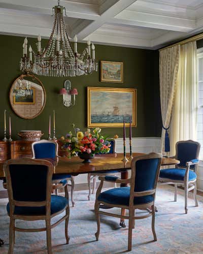  Transitional Traditional Family Home Dining Room. A Classic Beauty  by Charlotte Lucas Design.