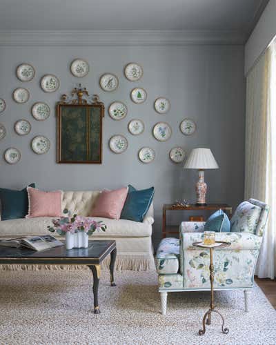  Transitional Family Home Living Room. A Classic Beauty  by Charlotte Lucas Design.