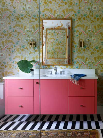  Transitional Family Home Bathroom. Bold & Beautiful by Charlotte Lucas Design.