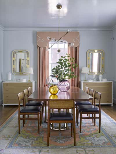  Modern Family Home Dining Room. Bold & Beautiful by Charlotte Lucas Design.