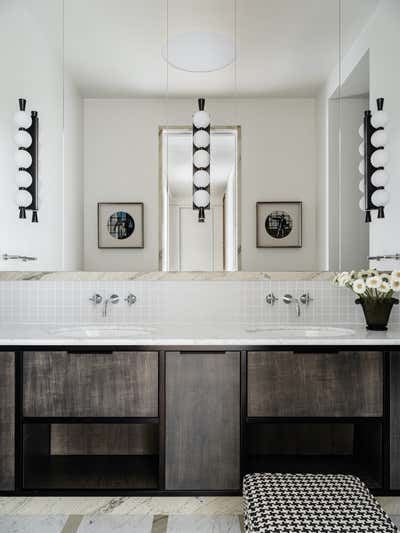  Eclectic Apartment Bathroom. Knightsbridge by Malyev Schafer Ltd.