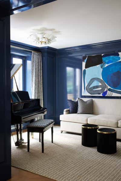 Eclectic Living Room. UES by Area Interior Design.