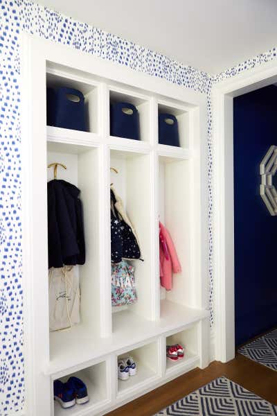 Eclectic Storage Room and Closet. UES by Area Interior Design.
