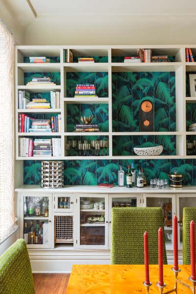 Eclectic Tropical Family Home Dining Room. Napoleon House by NOMITA JOSHI INTERIOR DESIGN.