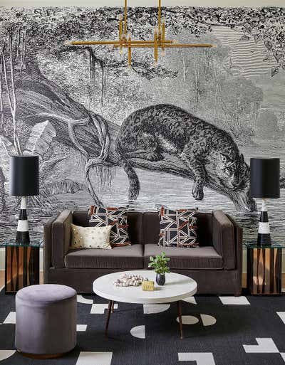 Eclectic Living Room. Riverside Modern by NOMITA JOSHI INTERIOR DESIGN.