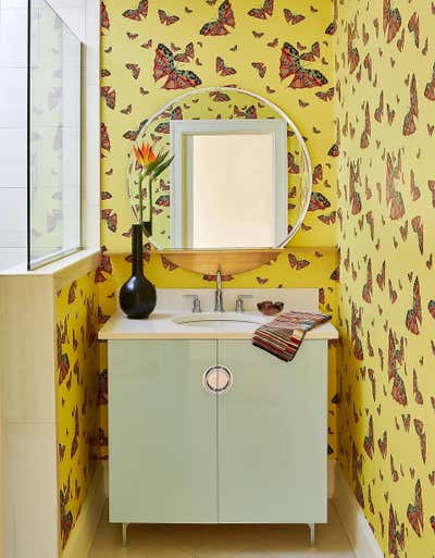  Eclectic Rustic Family Home Bathroom. Riverside Modern by NOMITA JOSHI INTERIOR DESIGN.