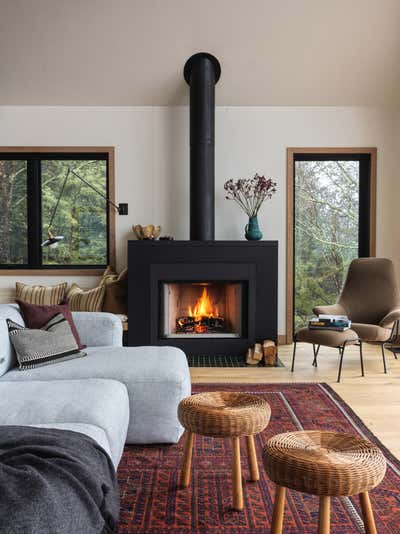 Minimalist Living Room. Windham Ski House by Elizabeth Roberts Architects.
