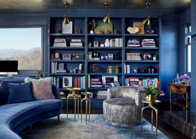  Art Deco Family Home Office and Study. Classically Romantic by Kendall Wilkinson Design.