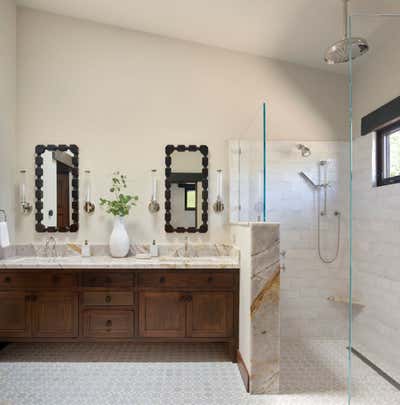  Bohemian Country Bathroom. Vineyard Villa by Kendall Wilkinson Design.