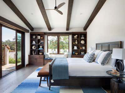  Coastal Industrial Country House Bedroom. Vineyard Villa by Kendall Wilkinson Design.