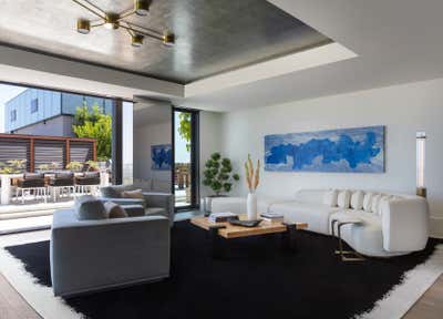 Contemporary Apartment Living Room. California Penthouse by KES Studio.