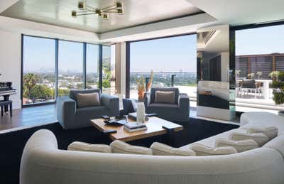 Contemporary Living Room. California Penthouse by KES Studio.
