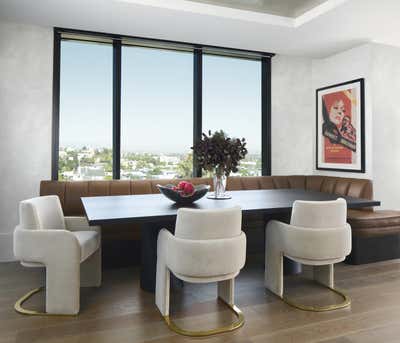  Contemporary Apartment Dining Room. California Penthouse by KES Studio.