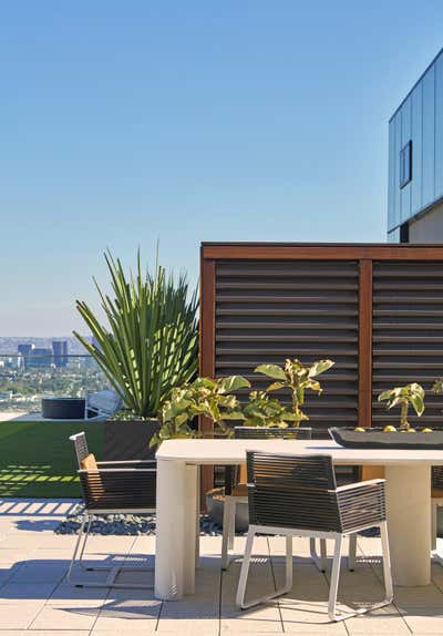  Contemporary Apartment Patio and Deck. California Penthouse by KES Studio.